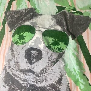 Beach towel with Dog print